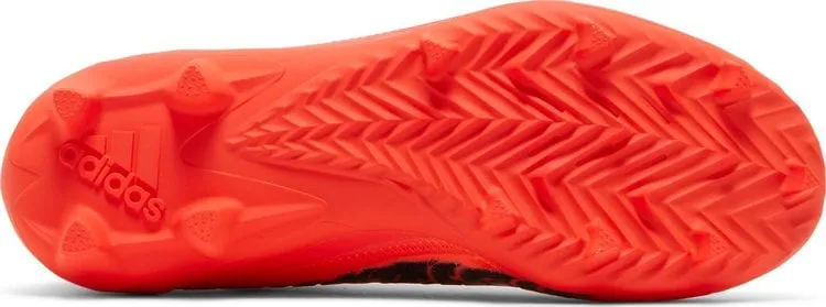 Adidas Adizero Cleats 'Solar Red Silver Metallic' Cleats, Red