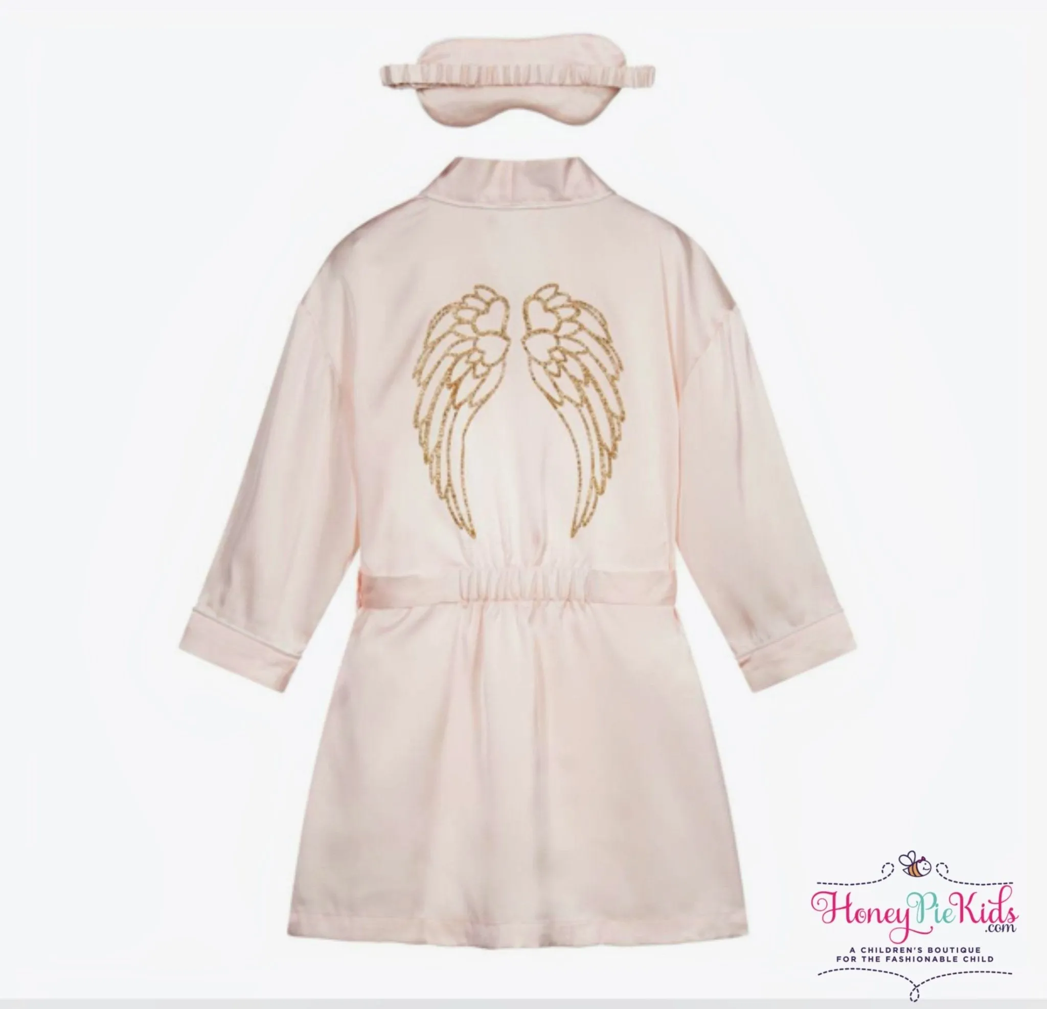 Angel's Face Girls Pink Charlotte Robe and Eye Mask