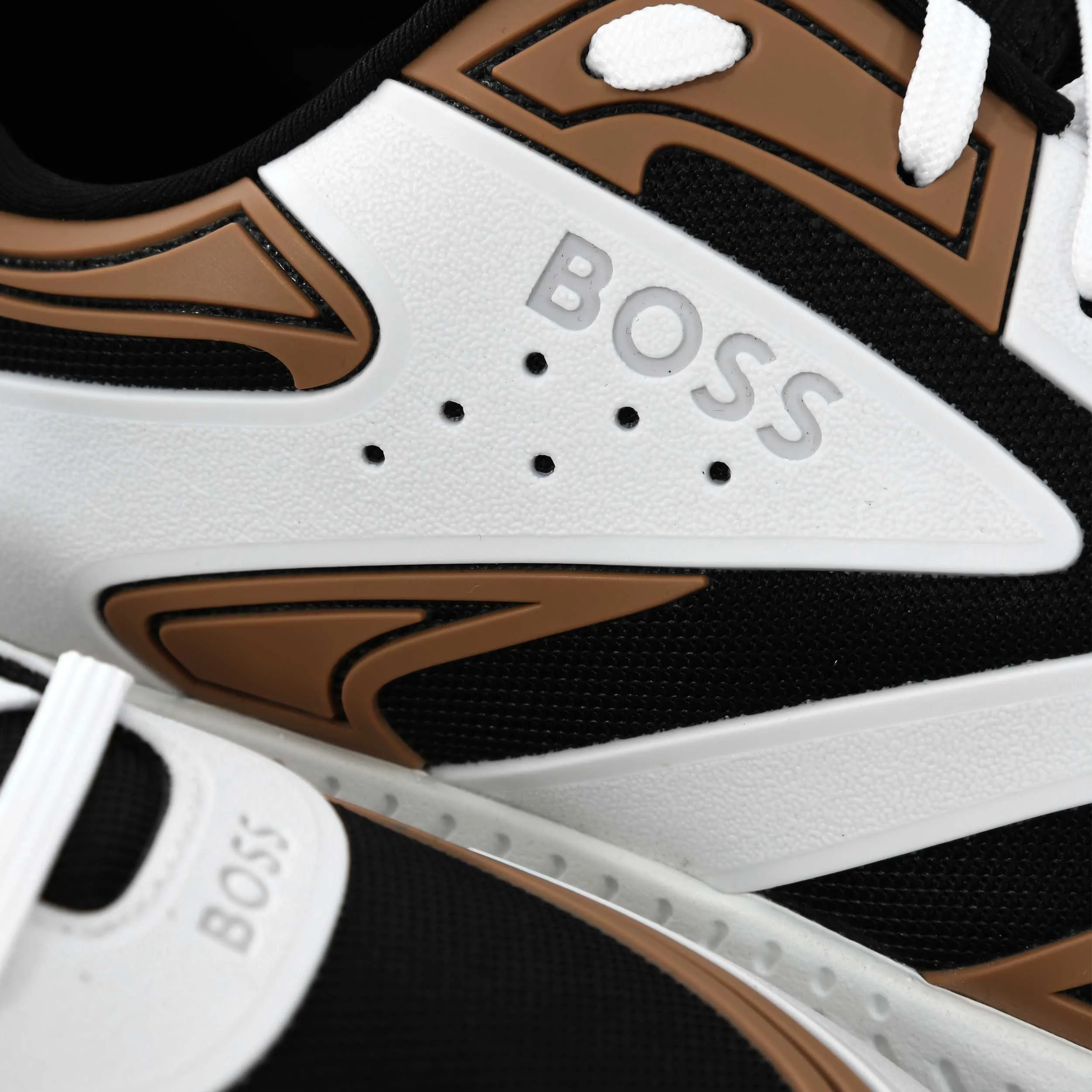 BOSS Titanium Runn thm Trainer in Open Beige