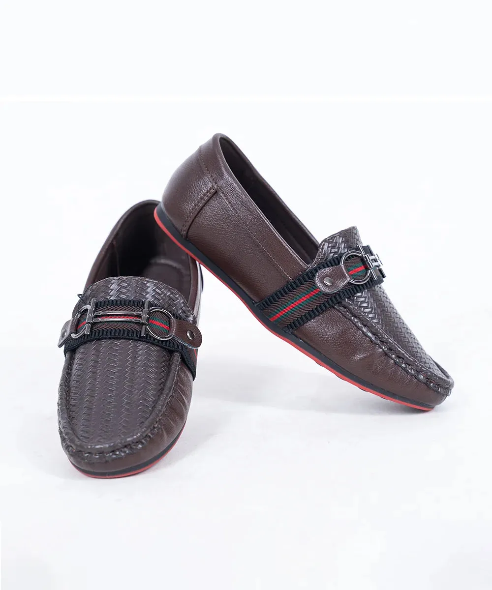 Brown Formal Loafers for Boys