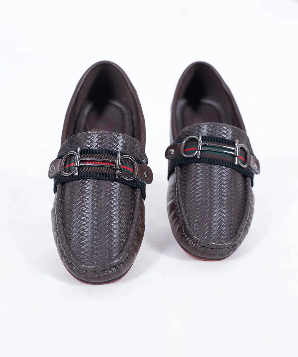 Brown Formal Loafers for Boys