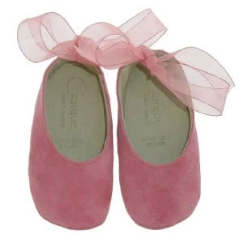 Czarque Baby Ballet Shoes Pink Suede