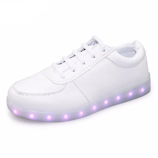 Fashionable Glow In The Dark USB Light Shoes