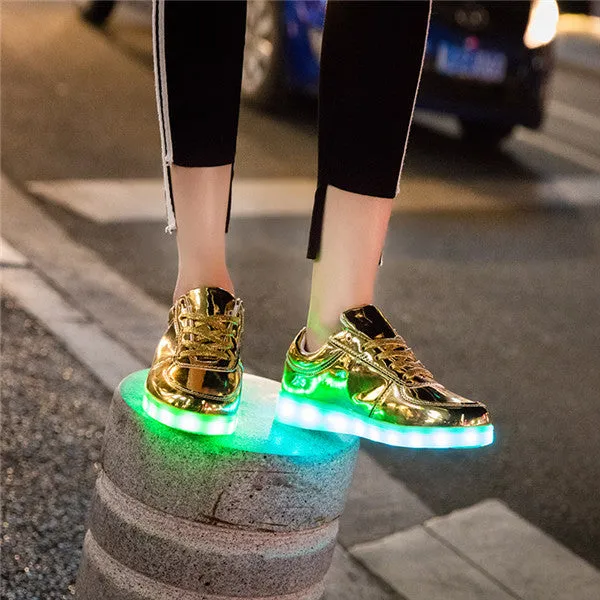 Fashionable Glow In The Dark USB Light Shoes