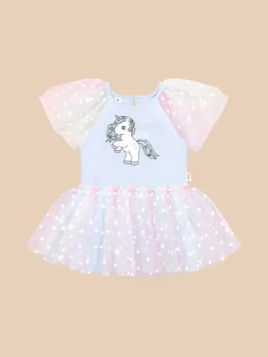 Flutter unicorn ballet dress