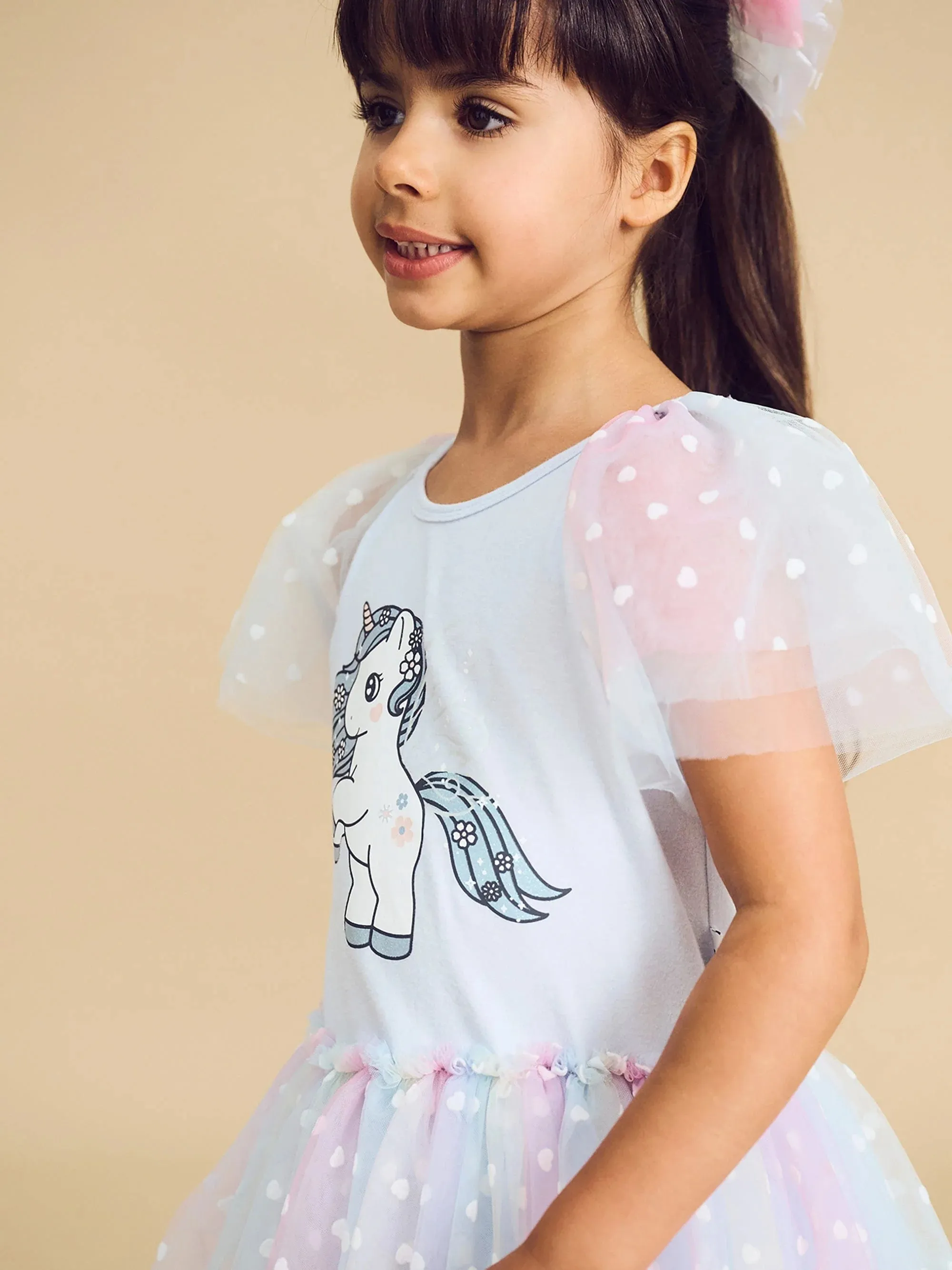 Flutter unicorn ballet dress