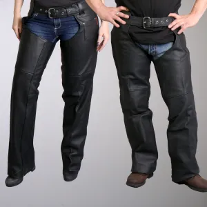 Fully Lined Unisex Leather Chaps, CHM1001-HL