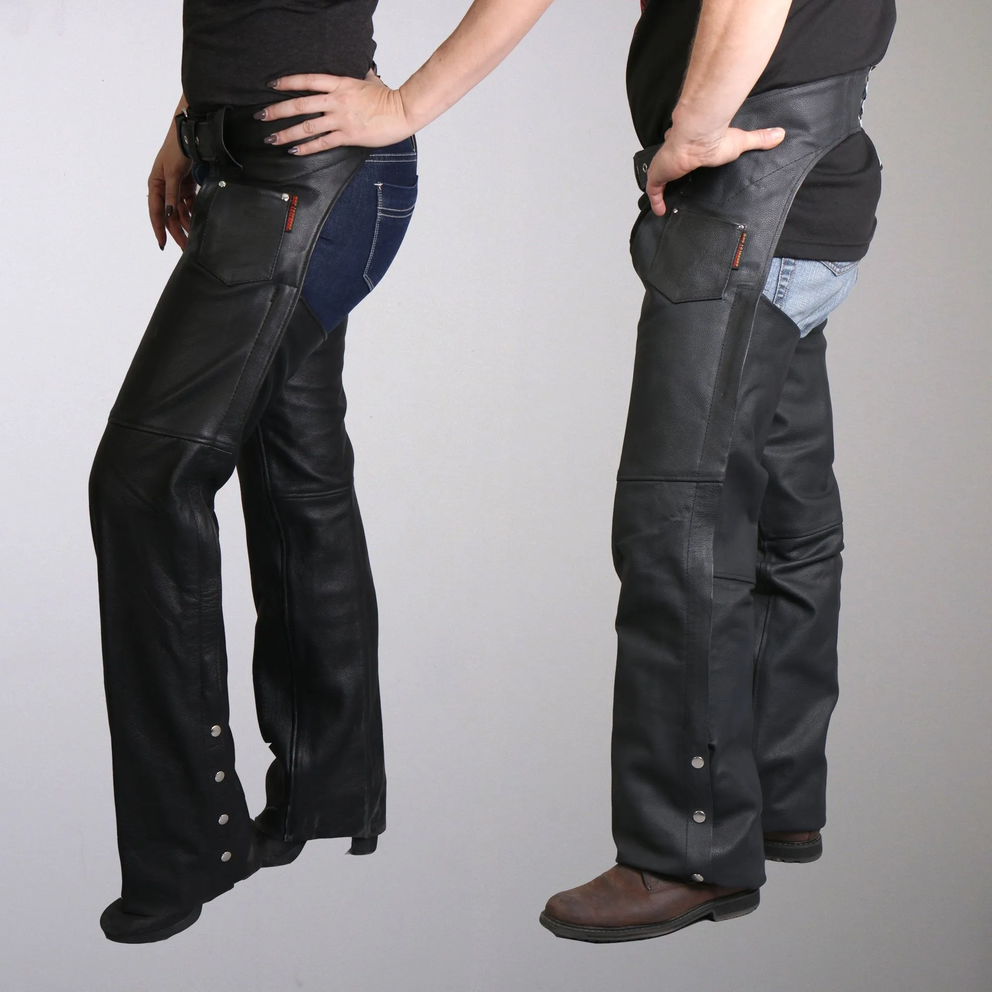 Fully Lined Unisex Leather Chaps, CHM1001-HL