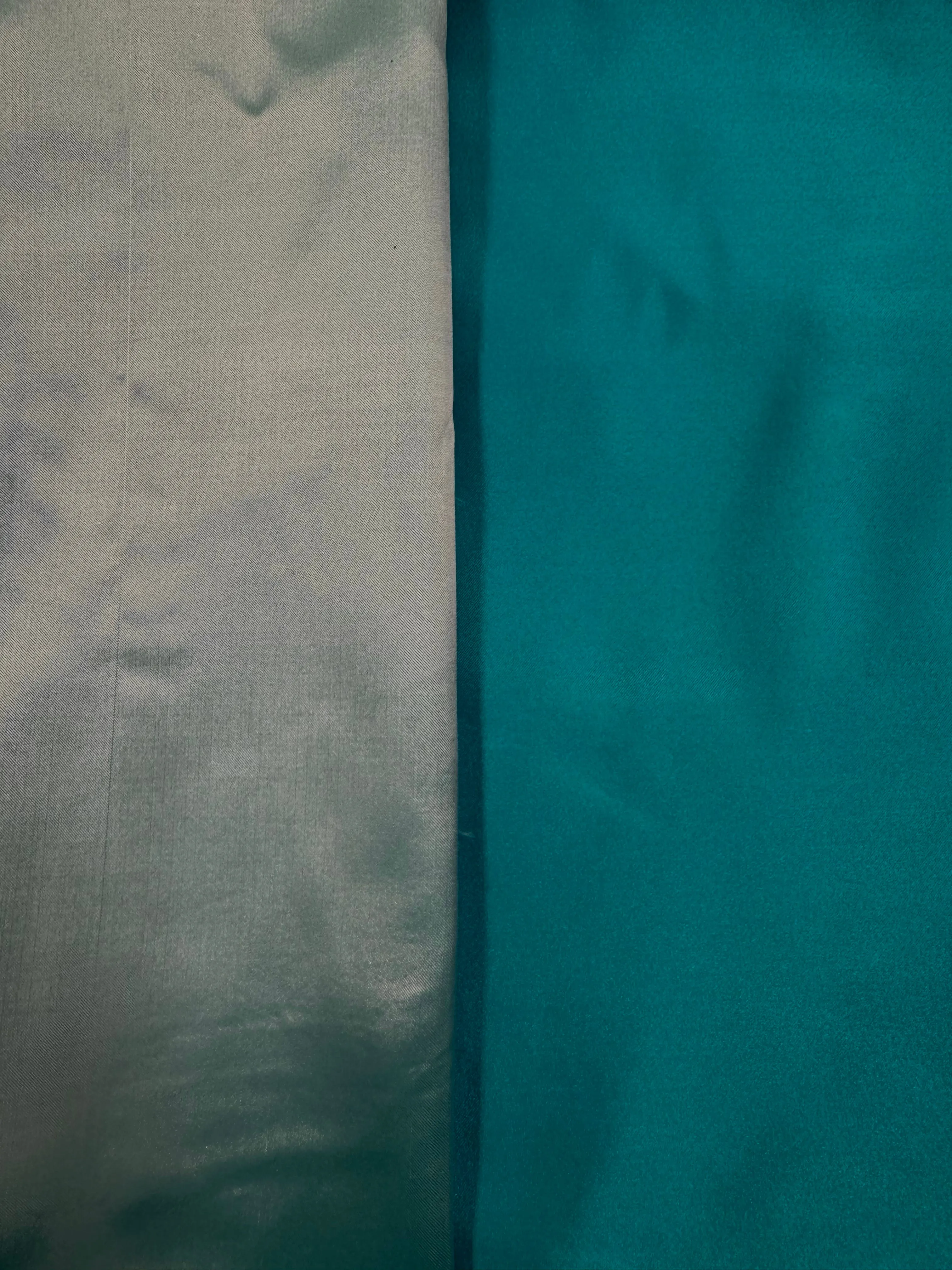 Grab Bag - Silk Duchess Satin 54-inches Wide Reversible Turquoise/Pale Blue One-Yard Piece