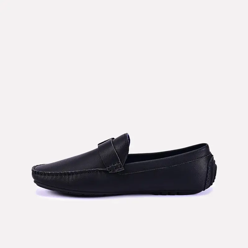 Graham Black Buckle Loafers 0130825