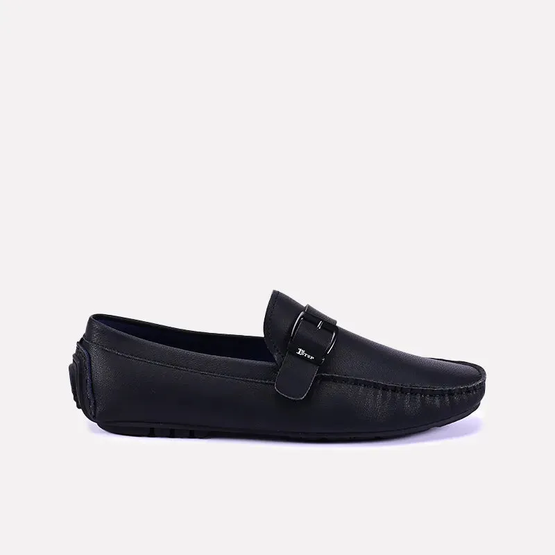 Graham Black Buckle Loafers 0130825