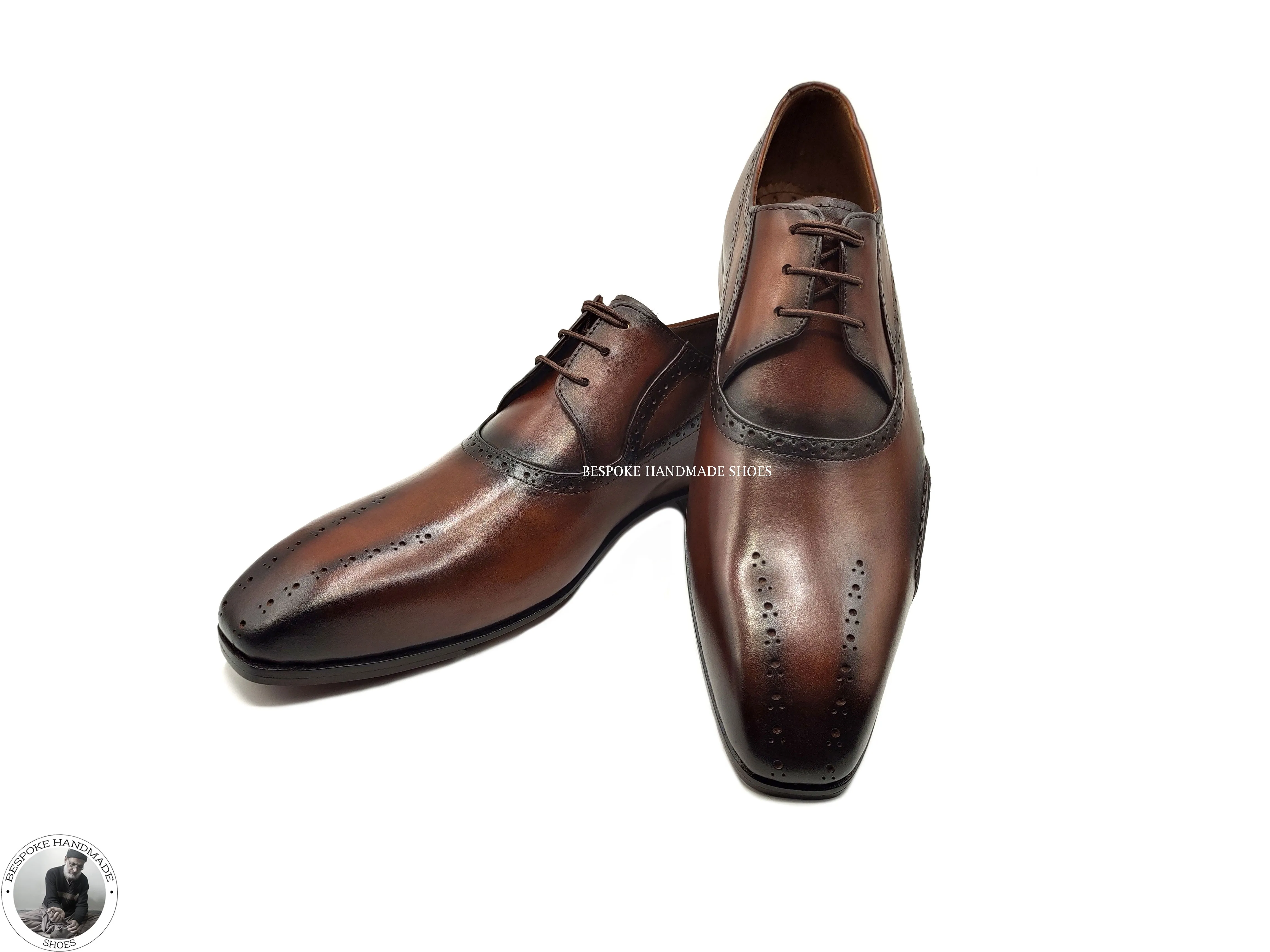 Handmade Genuine Leather Two shoes with matching belt