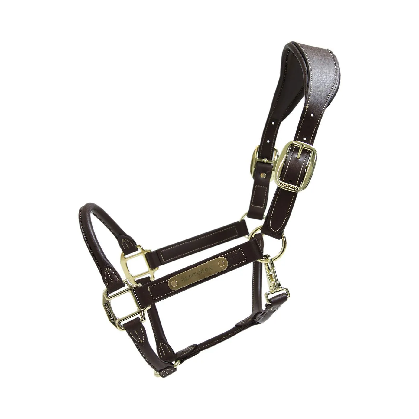 Kentucky Horsewear Anatomic Leather Headcollar - Brown