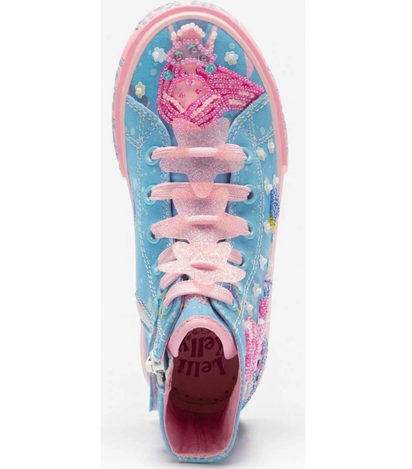 Lelli Kelly Girls Blue and Pink Mermaid Mid Ankle Sneakers