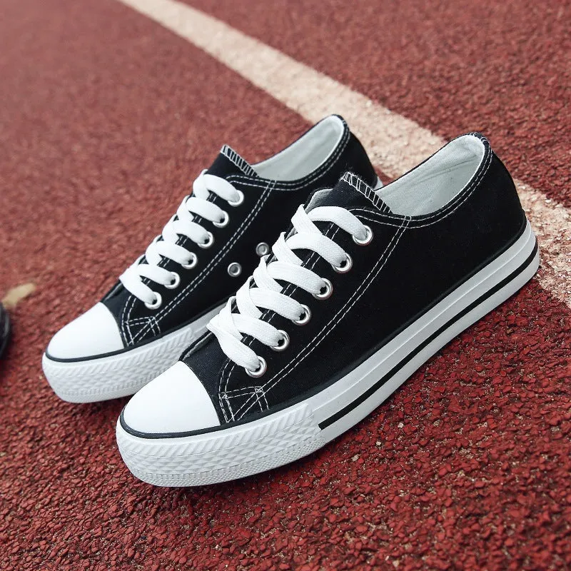 MS737 - Lace-Up Canvas Shoes