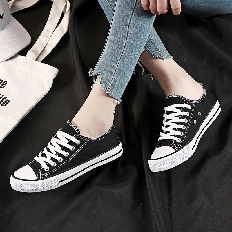 MS737 - Lace-Up Canvas Shoes