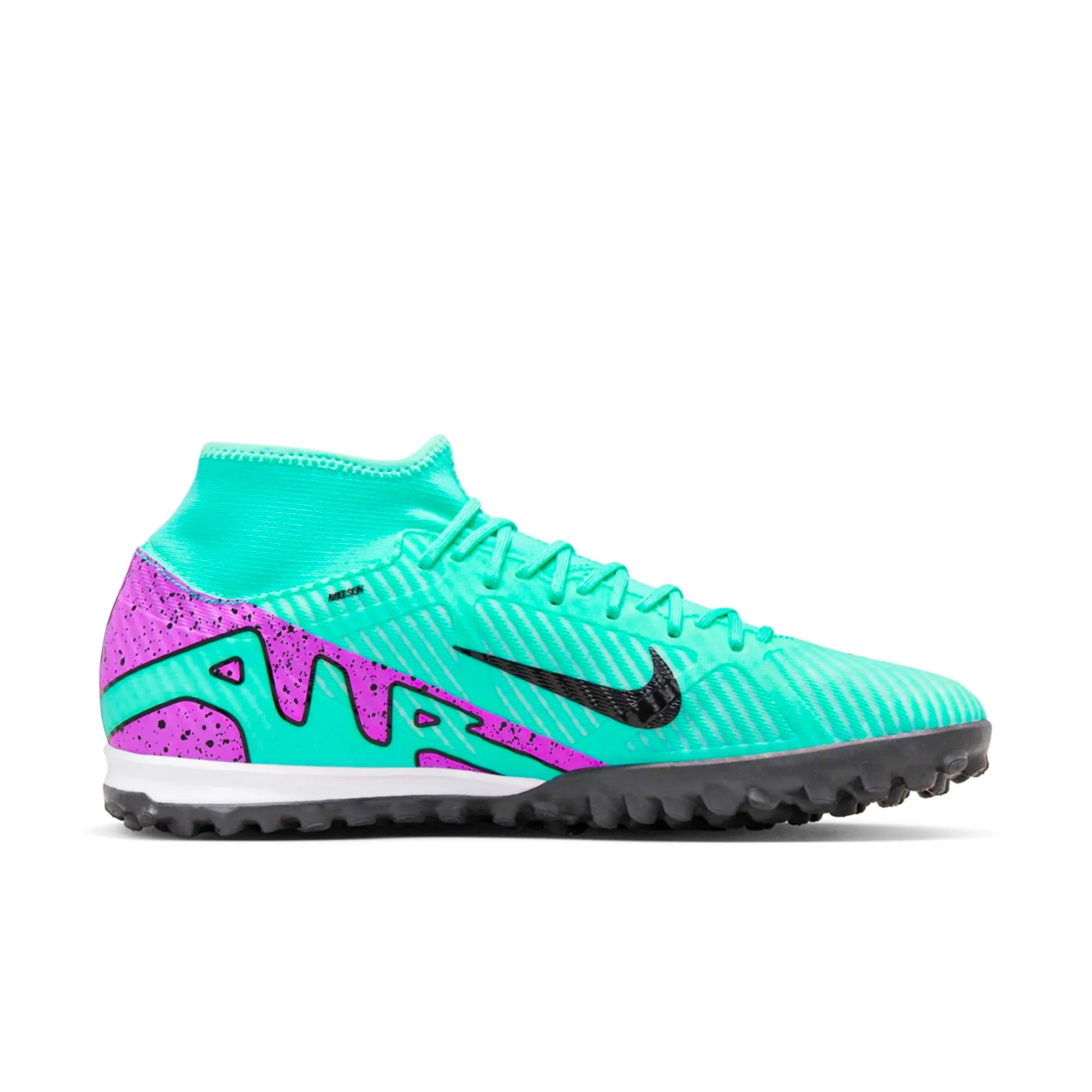 Nike Zoom Superfly 9 Academy Turf Soccer Shoes (Hyper Turquoise/Fuchsia Dream)