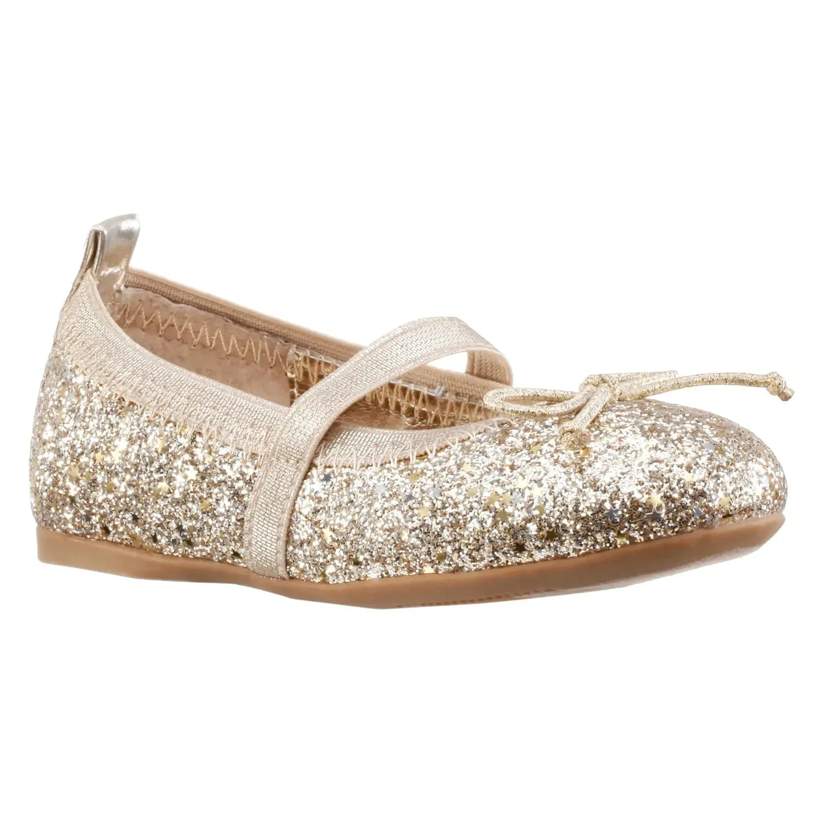 Nina Esther Ballet Flat Platino Star (Little Kid / Big Kid)