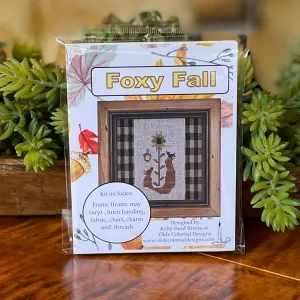 Olde Colonial Designs~ Foxy Fall Cross Stitch Kit