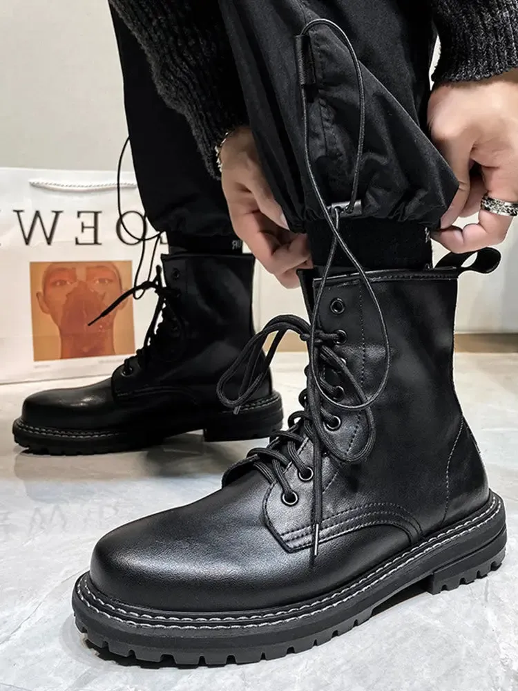 Plus Size Leather Boots