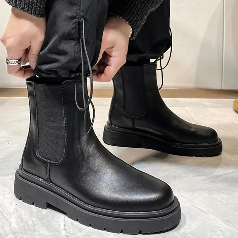 Plus Size Leather Boots