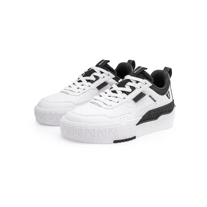 RedTape Solid Casual Sneaker Shoes For Women | Elegant White and Black Design with Comfort-Enhancing Features