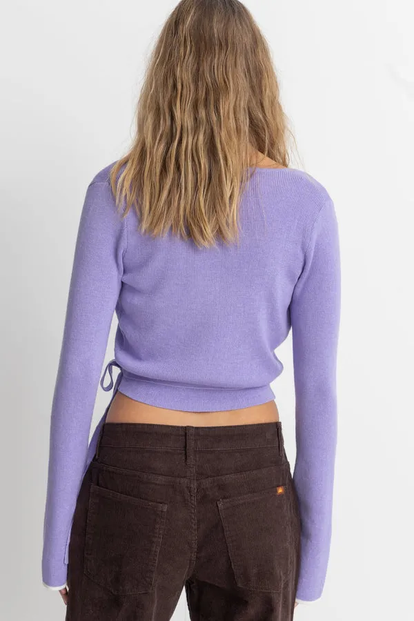 Rhythm Ballet Wrap Top - LAVENDER