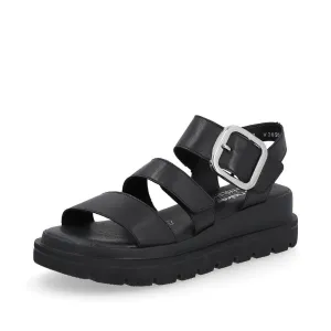 Rieker Sandals W1650 Ladies Shoes Black