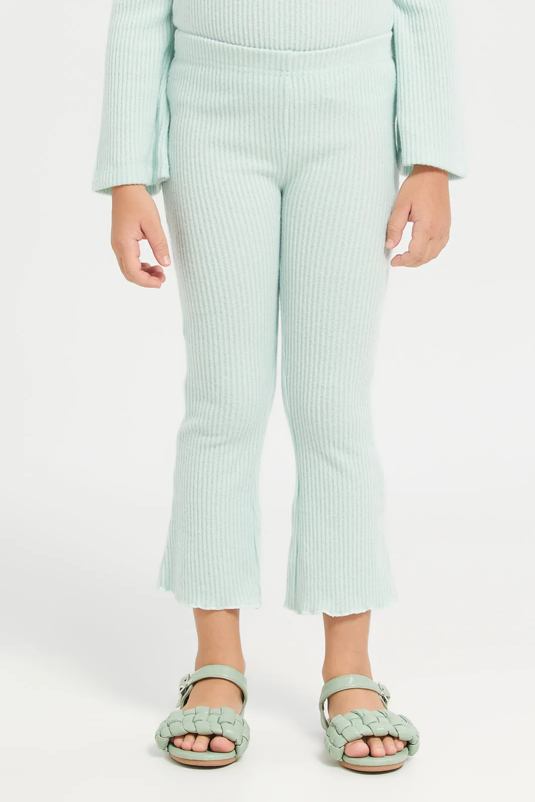 Sage Flared Trousers