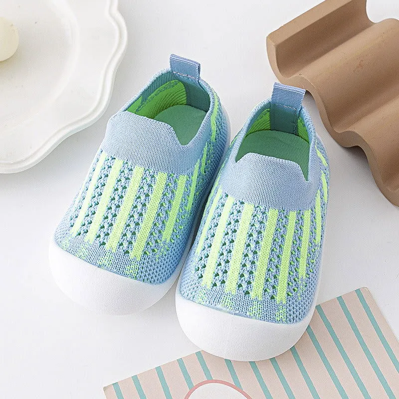 Soft Comfy Non-Slip First Walker Mesh Sock Shoes