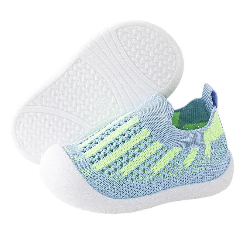 Soft Comfy Non-Slip First Walker Mesh Sock Shoes