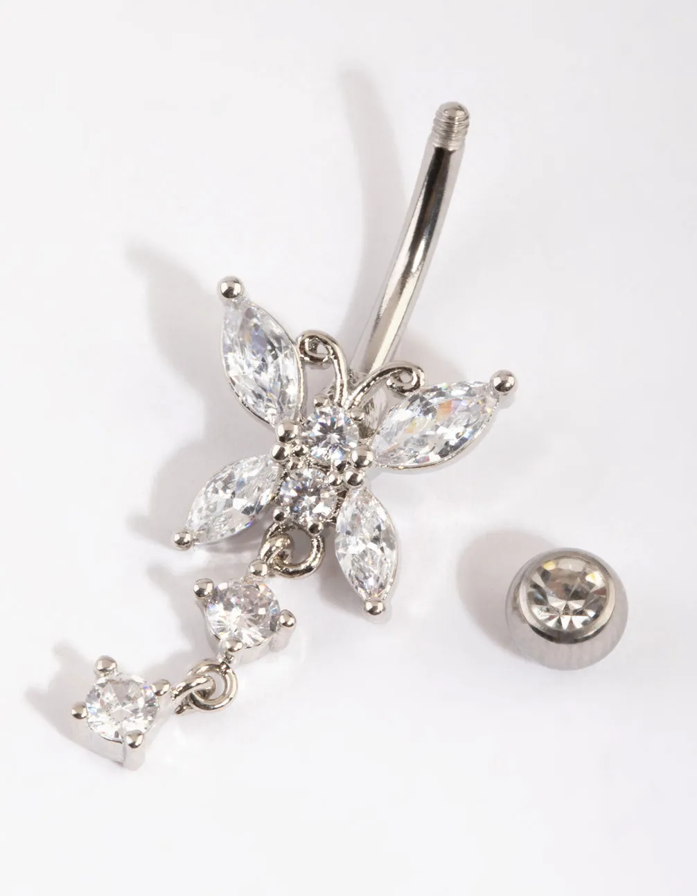 Surgical Steel Butterfly Belly Bar