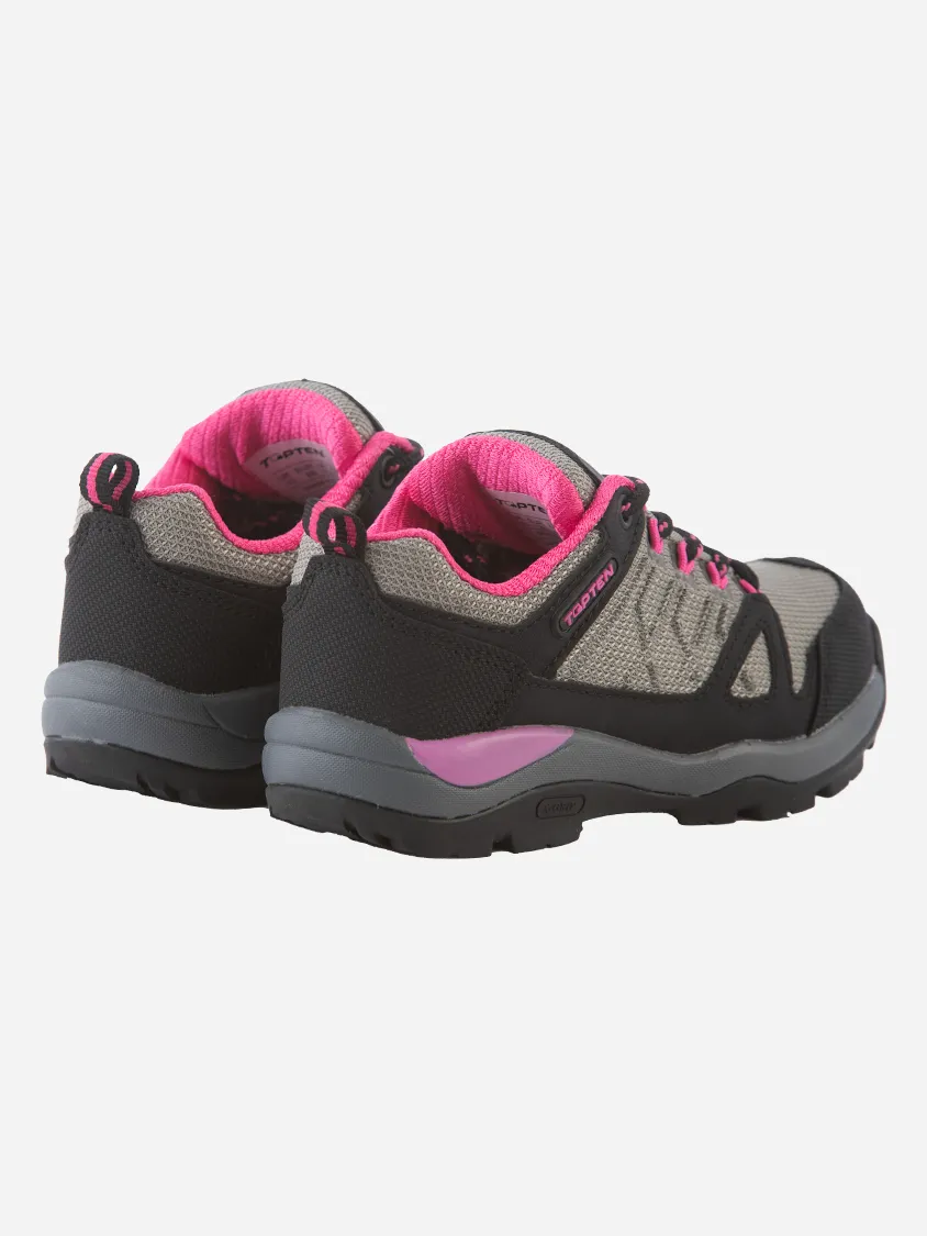 Top Ten Kids Women Hiking Shoes Black/Fuschia